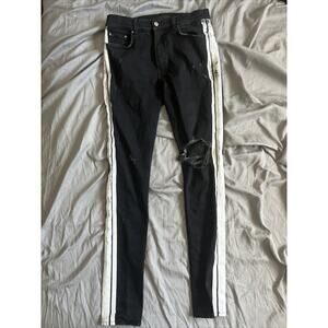 Amiri Jeans Black White Stripe Size Men's US 32